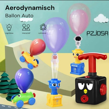 Pumpenset - Ballonauto mit der Luft angetrieben