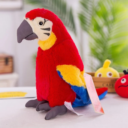 ChatterBird - Interactieve Papegaai Knuffel met Geluid