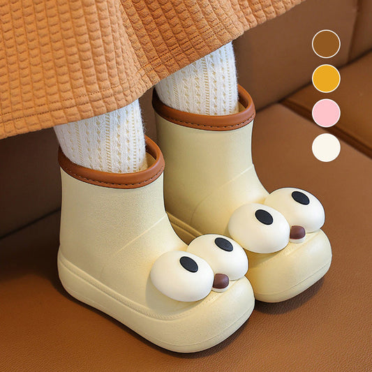 KiddyJoy™ - Jolies bottes de pluie imperméables antidérapantes aux grands yeux pour enfants