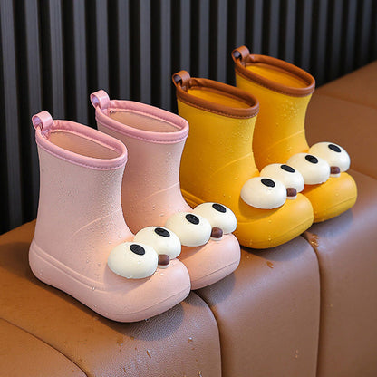 KiddyJoy™ - Jolies bottes de pluie imperméables antidérapantes aux grands yeux pour enfants