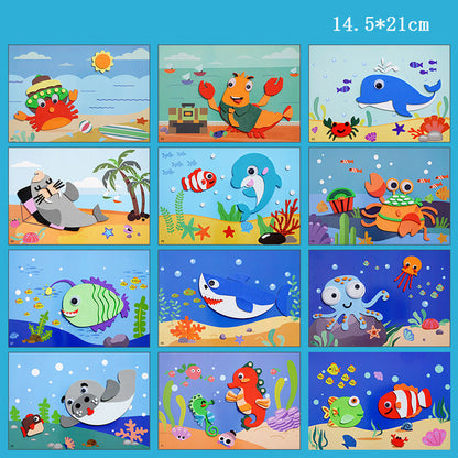 KnutselKinders™ - Dieren Stickers voor Creatieve Kinderen