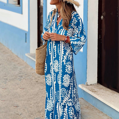 Werena - Elegante Losse Jurk met V-hals