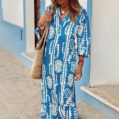 Werena - Elegante Losse Jurk met V-hals