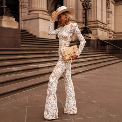Tonifa - Elegant Lace Jumpsuit