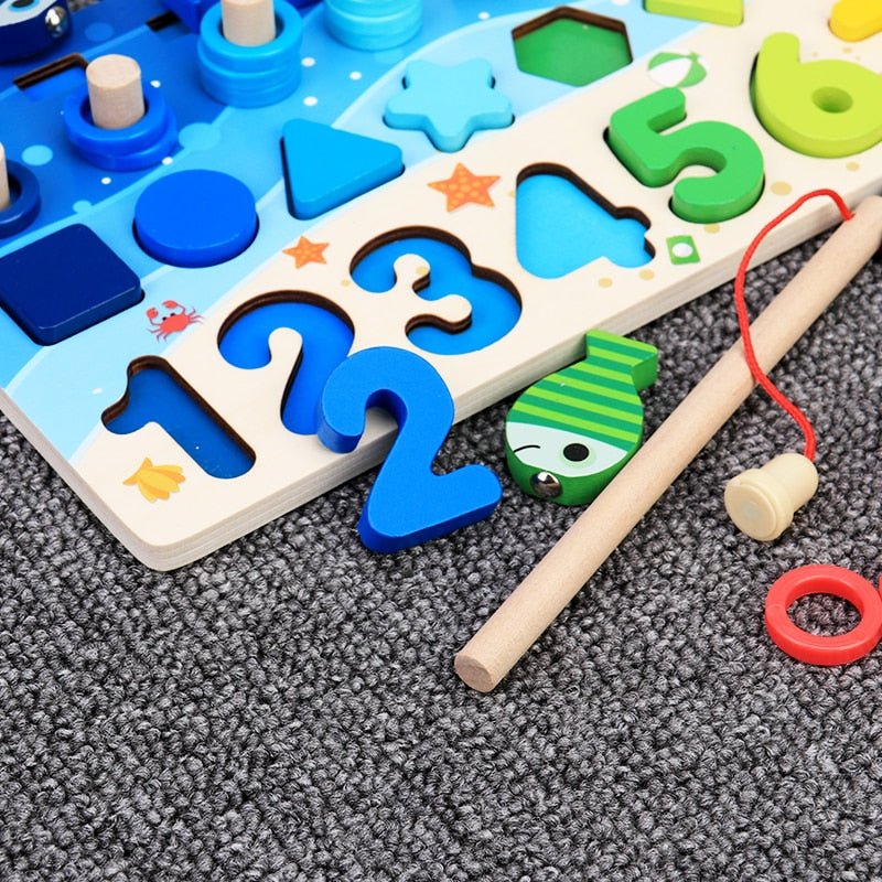 Pastel XL - Houten Educatieve Speelset met Letters en Cijfers