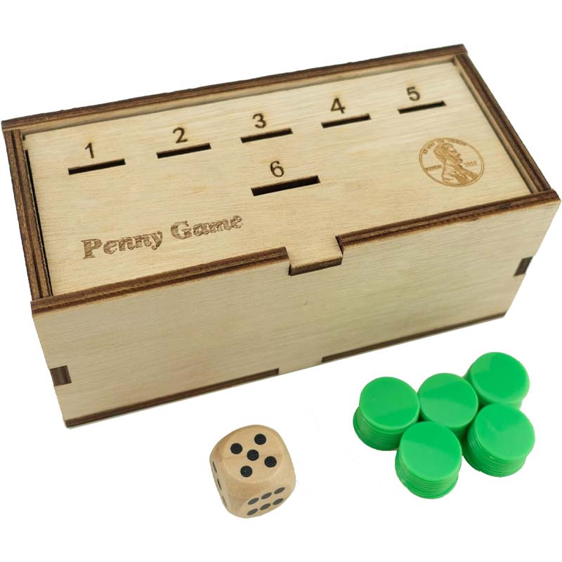 SpeelplezierBox - Houten Penny Spel Gezellig Gezelschapsspel