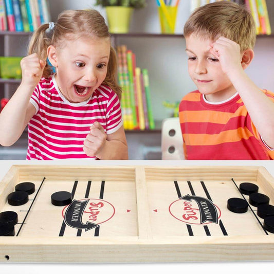 Tafeltoppers - Holzschießen Schachspiel für Kinder und Familien